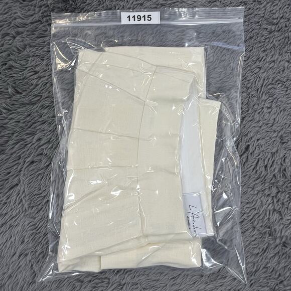 L'academie Shorts Womens Small (27x6) Beige 100% Linen Pleated - New - Picture 14 of 14